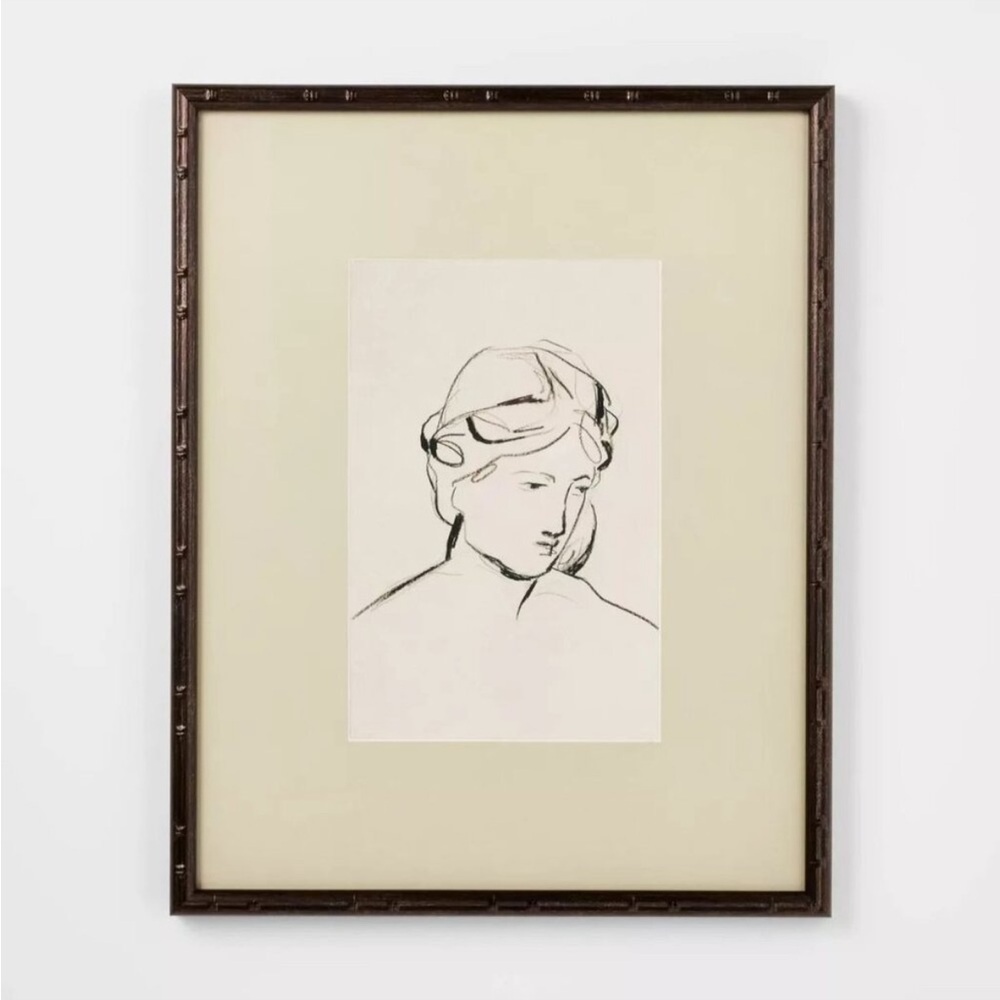 16x20 Line Drawn Portrait Framed Wall Art -
Threshold designed with Studio McGee